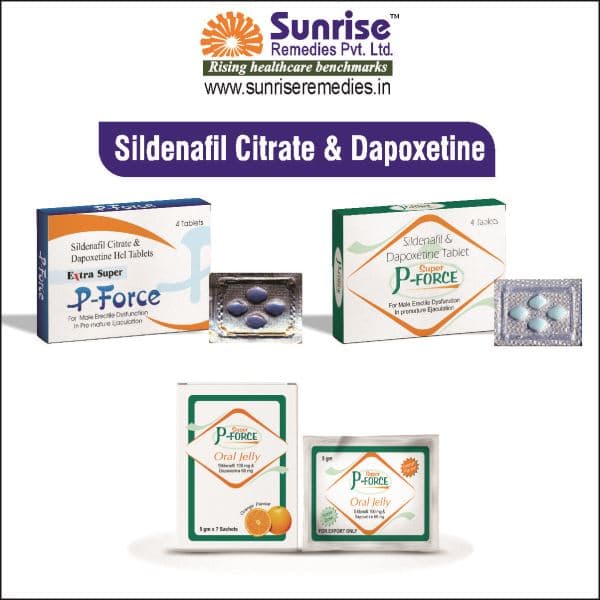 Treat Erectile Dysfunction and Pre mature Ejaculation Problem With Sildenafil and Dapoxetine