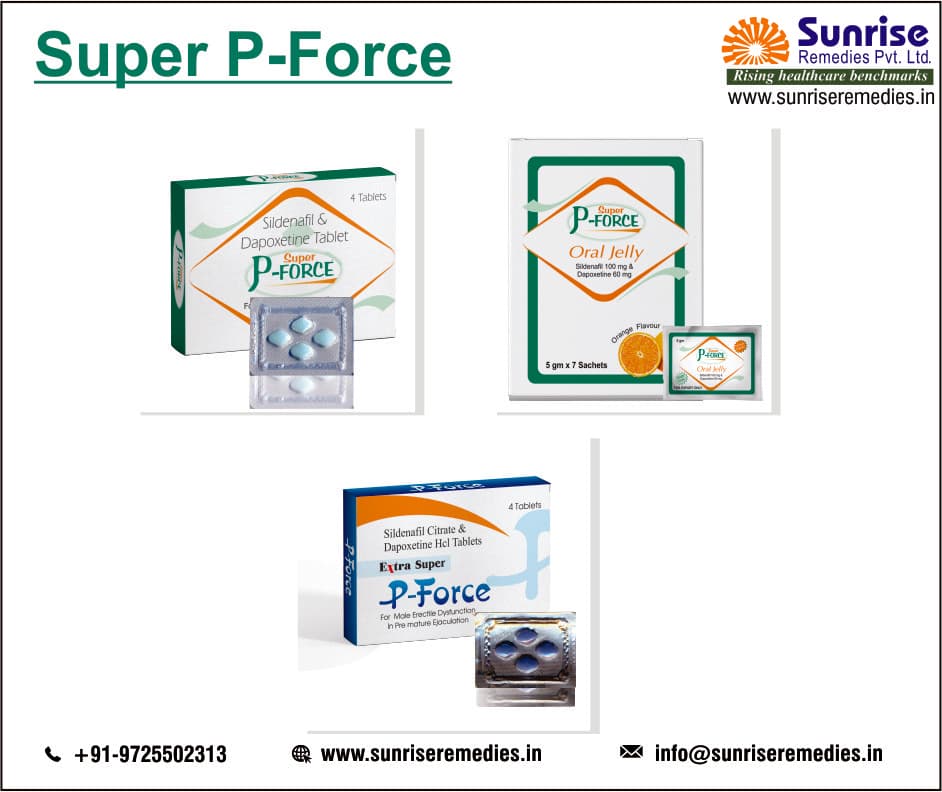 Super P Force Tablets – Best Way to Protect From ED & PE